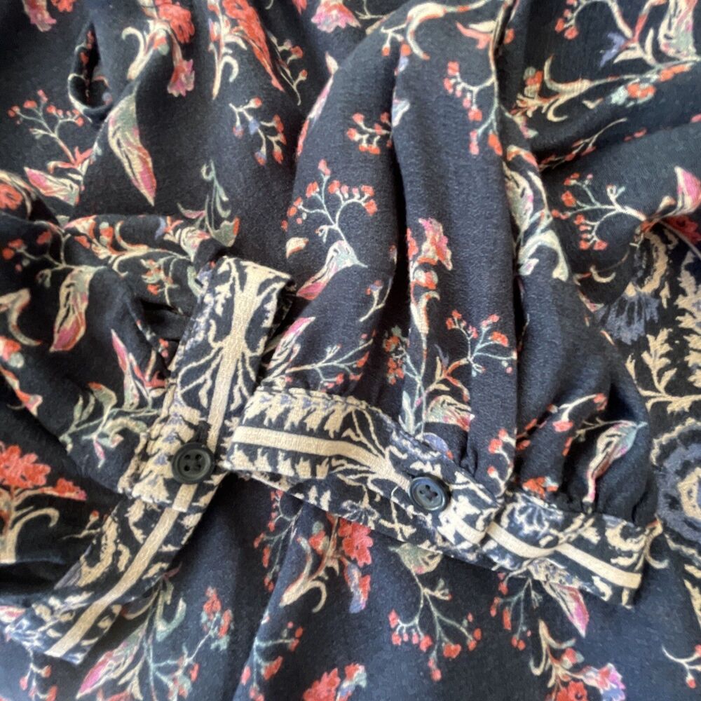 LUCKY BRAND Boho Long Sleeve Lightweight Floral Print S - Picture 7 of 8